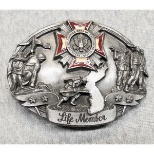 1987 Siskiyou Veterans of Foreign Wars of the US Life Member Belt Buckle #871